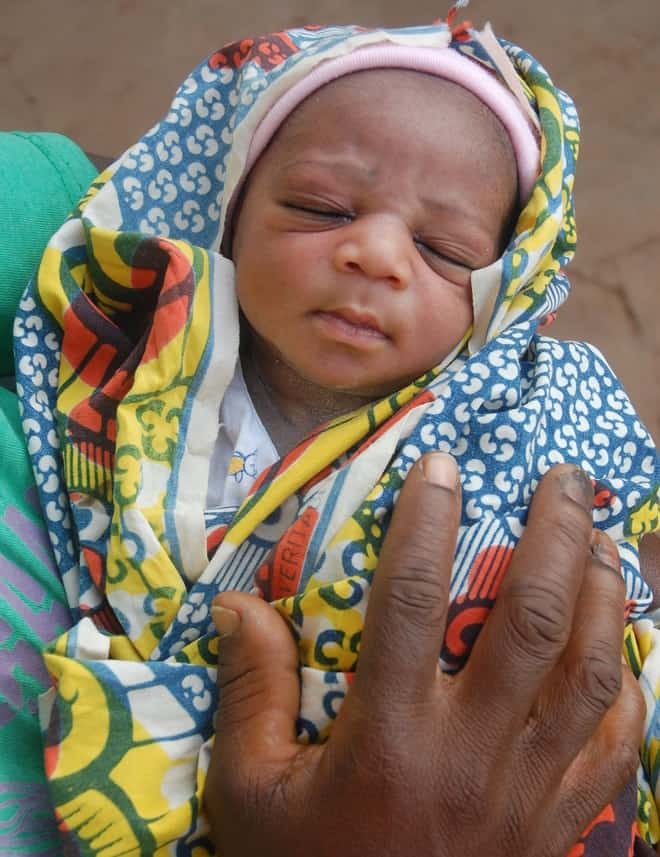 A new arrival in Cote D&rsquo;Ivoire. Photo: MSF