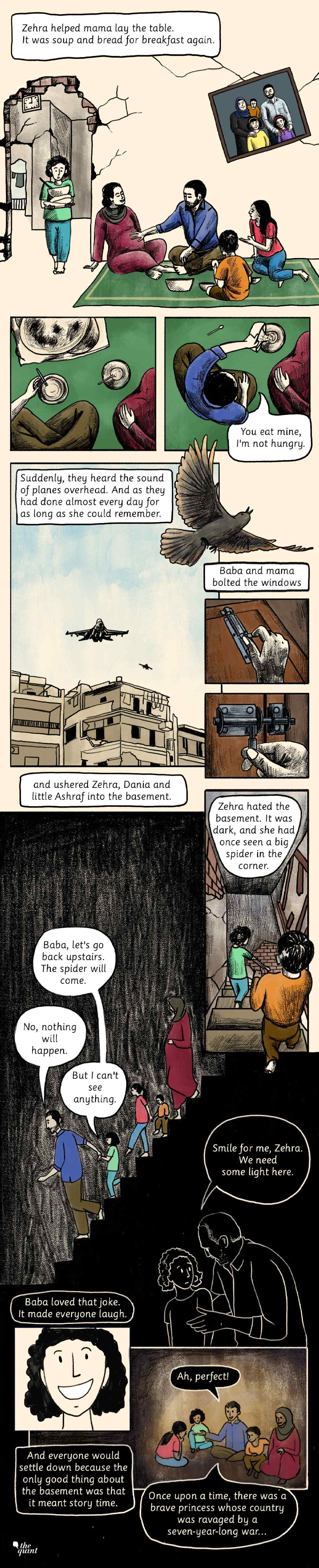 Zehra: A Generation Lost to the Syrian War, a Graphic Novel. Illustrations: Susnata Paul