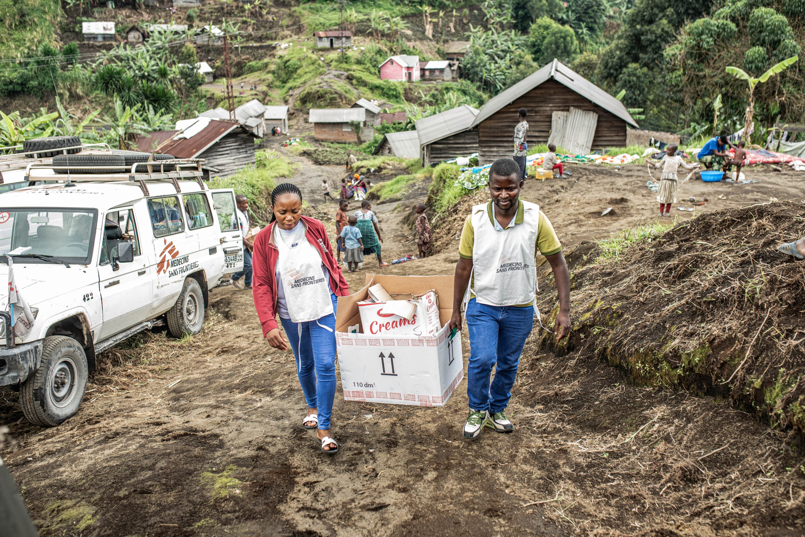 MSF teams have organized mobile clinics. ©️ Daniel Buuma