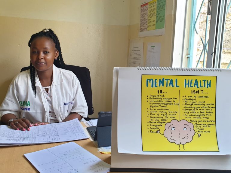 Art used to convey messages and promote the importance of mental health. ©Bernadette Schober/MSF