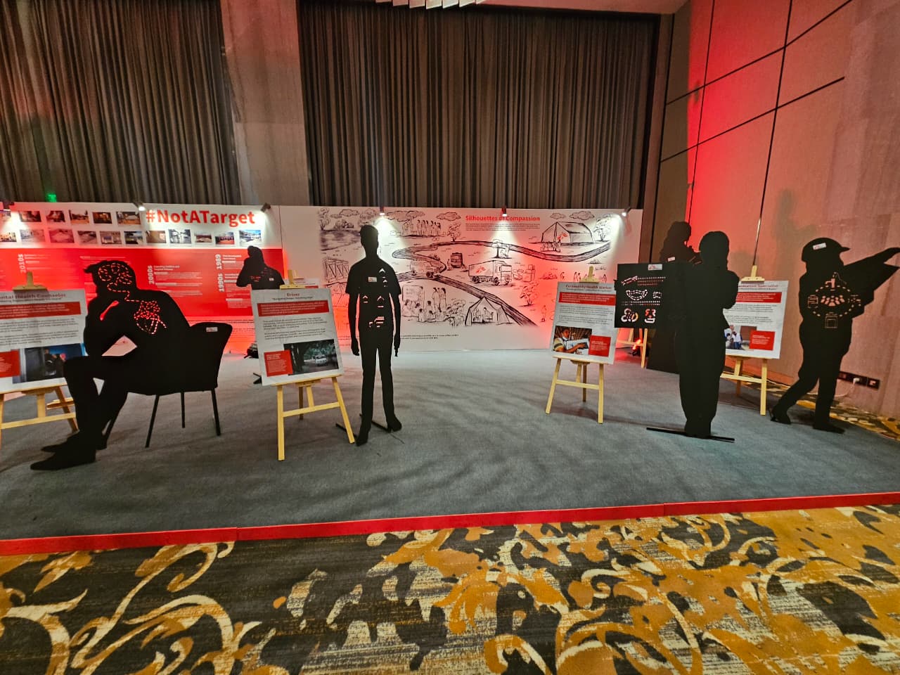 #NotATarget Exhibit at Health and Humanity Summit ©️ Deepak Bhatia