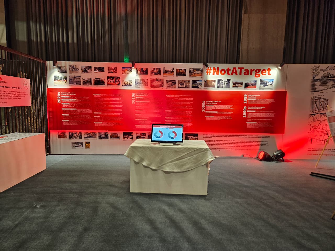 #NotATarget Exhibit at Health and Humanity Summit ©️ Deepak Bhatia