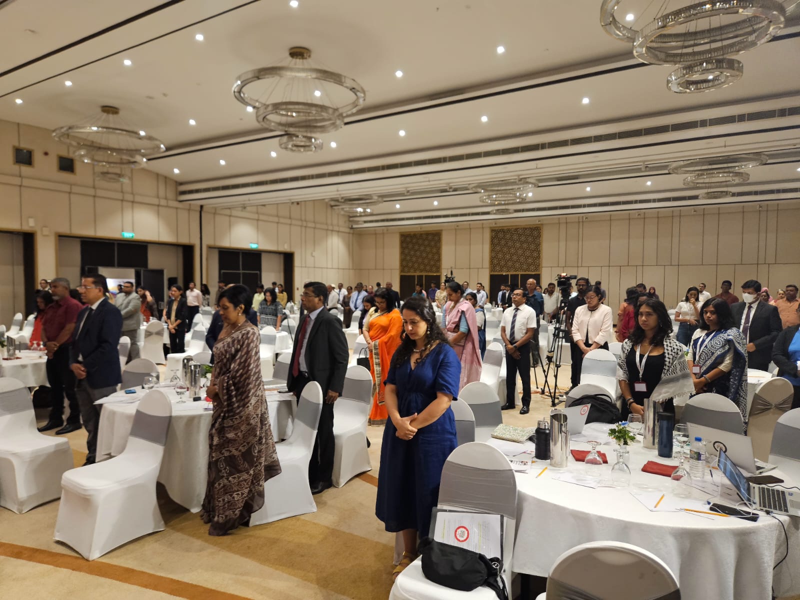 A moment of silence observed for our colleagues that have lost their lives. MSF South Asia Team©️ MSF